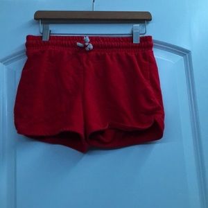 Used red mini shorts! So cute and comfy!